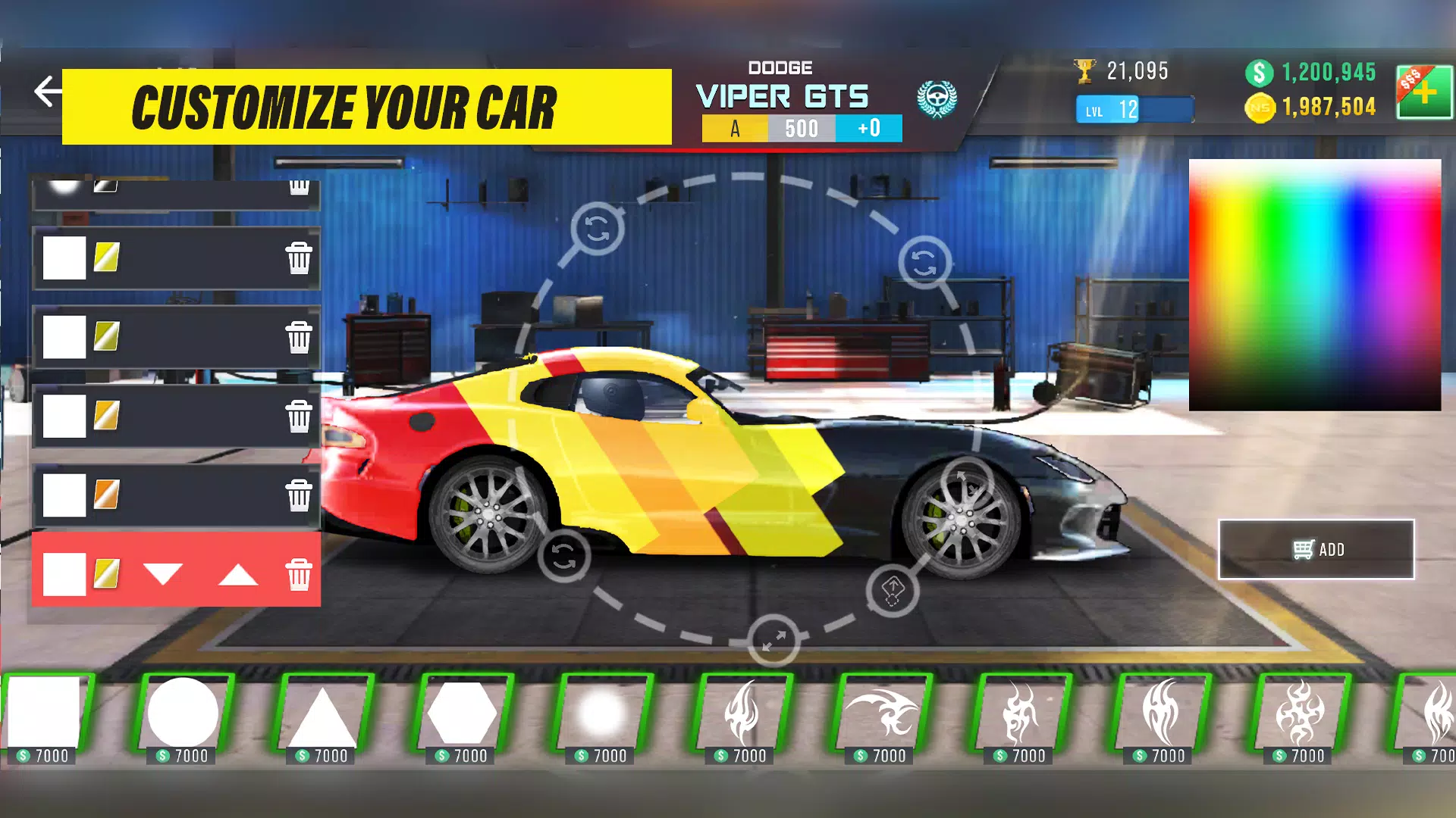 Nitro Speed: Drag Racing 2D Schermafbeelding 2