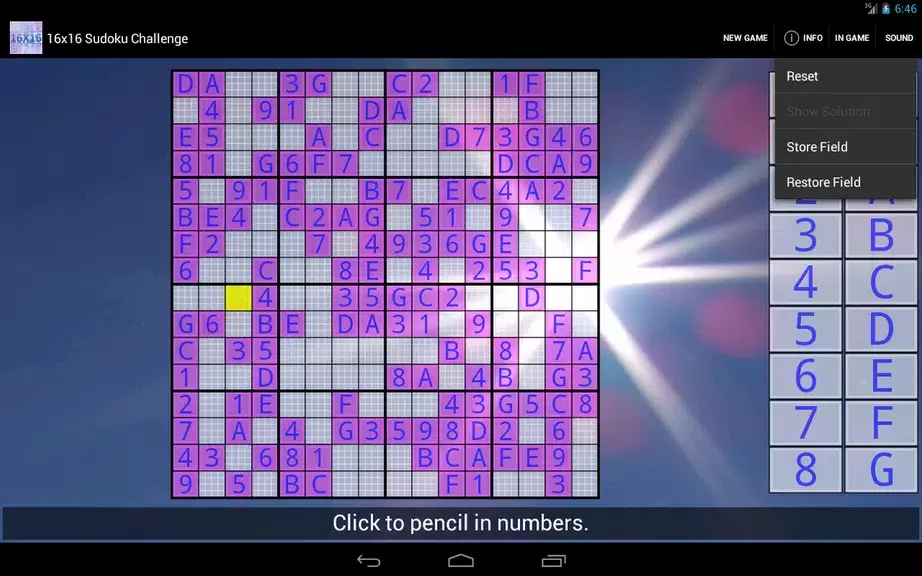 16x16 Sudoku Challenge HD スクリーンショット 3