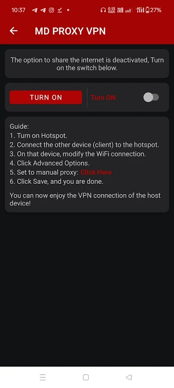 MD PROXY VPN Zrzut ekranu 2