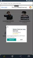 Schermata Sticker Chat Lee Jong Suk Cute KPOP 2