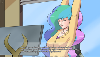 The Principals Bimbofication - A Kinetic Visual Novel Schermafbeelding 3