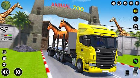 Animal Transport Truck Driving स्क्रीनशॉट 1