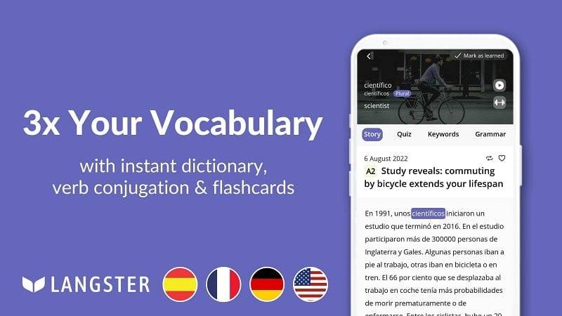 Learn Languages with Langster Screenshot 1