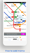 Singapore MRT Metro Map Ekran Görüntüsü 3