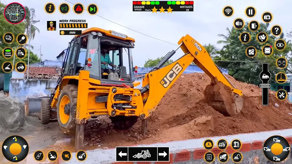 Snow Excavator Game: JCB Games Schermafbeelding 2