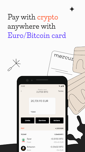 Mercuryo Bitcoin Cryptowallet Ảnh chụp màn hình 3