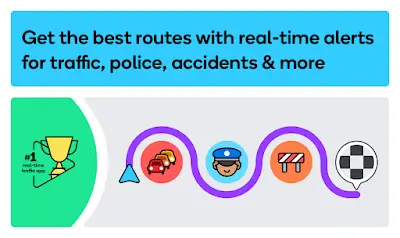 Waze Navigation & Live Traffic Zrzut ekranu 0