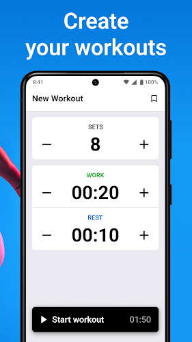 Interval Timer: Tabata Workout ภาพหน้าจอ 1