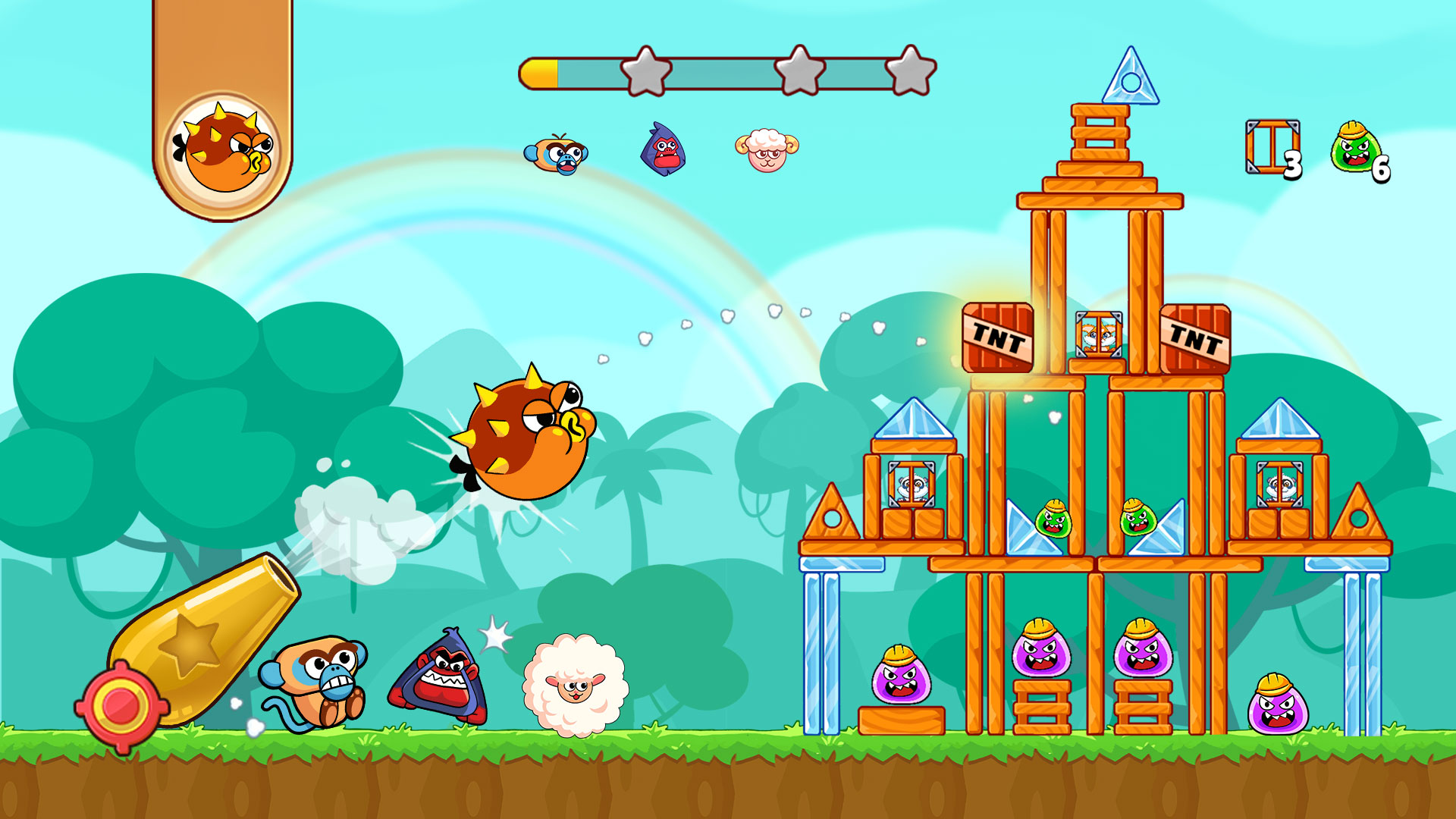 Jungle Squad: Cannon Shooter Screenshot 2