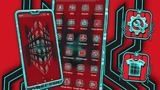 Tech Spider Launcher Theme Zrzut ekranu 1