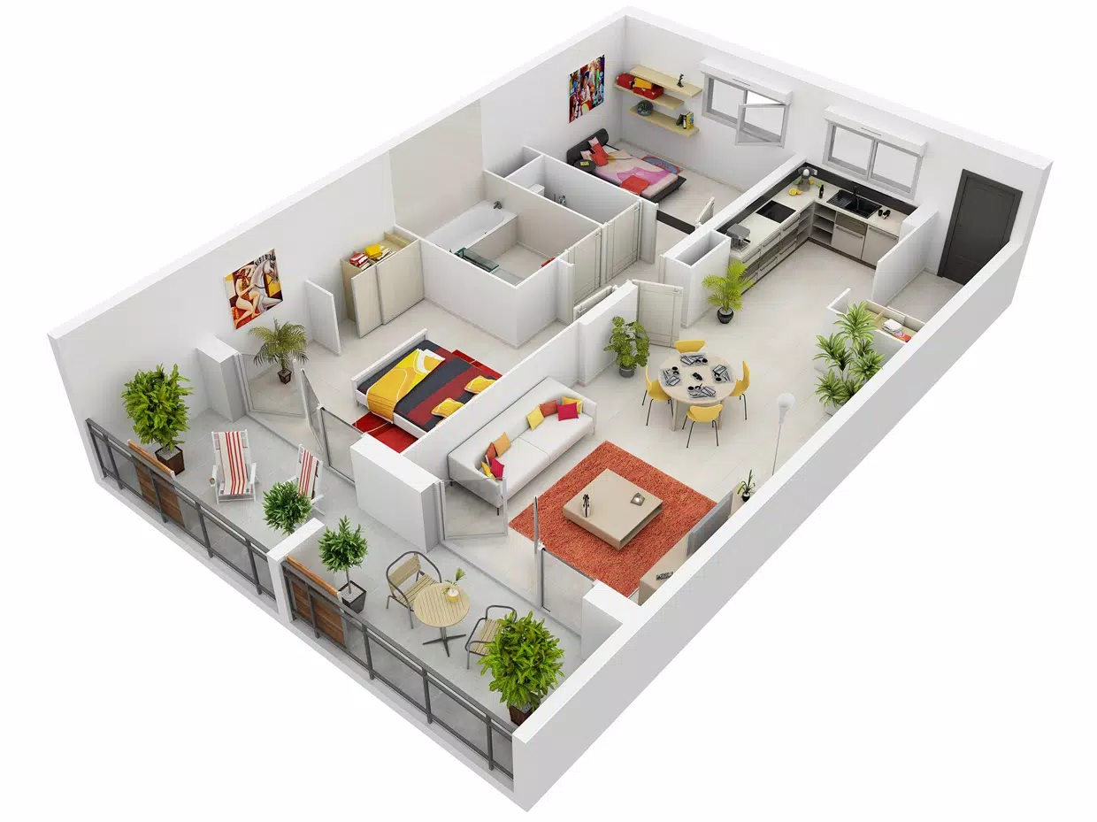 3D House Design 螢幕截圖 1