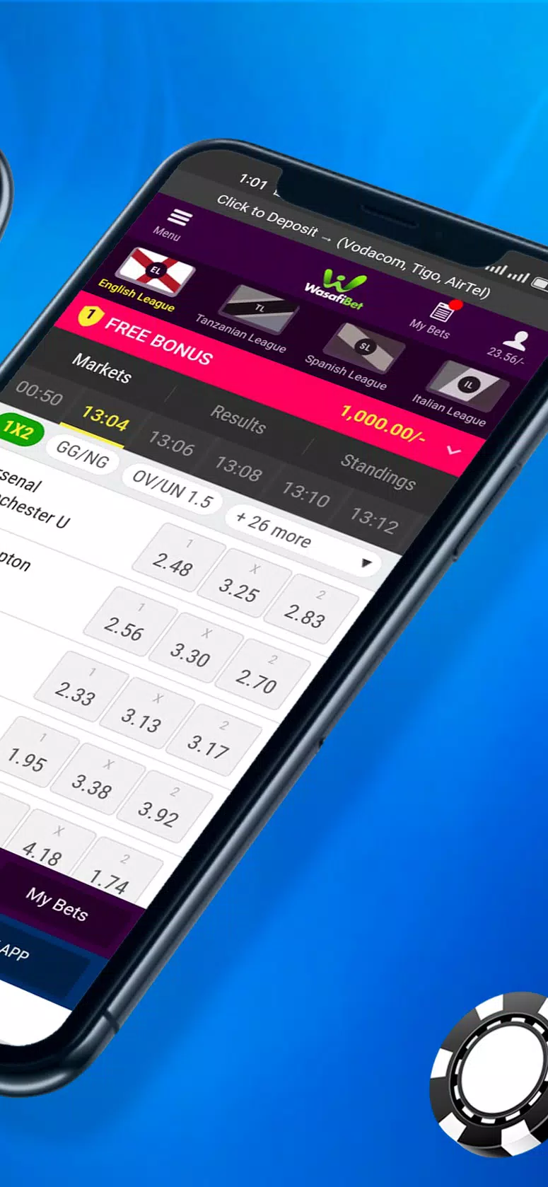 Wasafibet - Sportsbook, Casino スクリーンショット 3