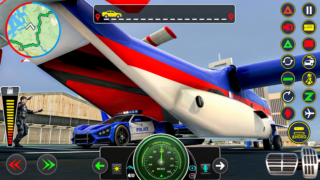 Police Muscle Car Cargo Plane 스크린샷 1