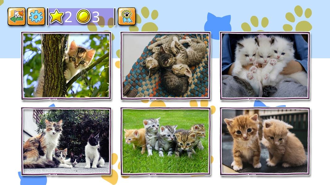 Jigsaw Puzzle Cats Kitten 螢幕截圖 3