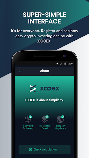 XCOEX Cryptocurrency Wallet 螢幕截圖 0