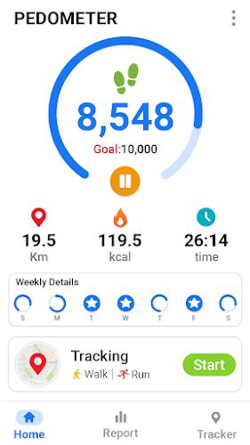 Pedometer - Step Tracker স্ক্রিনশট 1