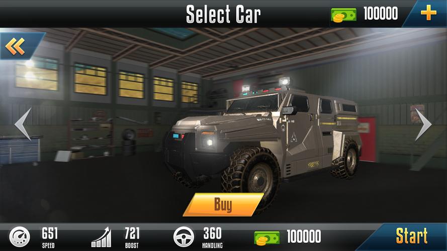 Impossible Ramp Hummer Car 3D Captura de tela 1