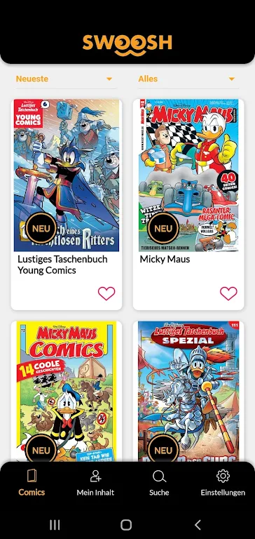 Swoosh Comics ဖန်သားပြင်ဓာတ်ပုံ 0