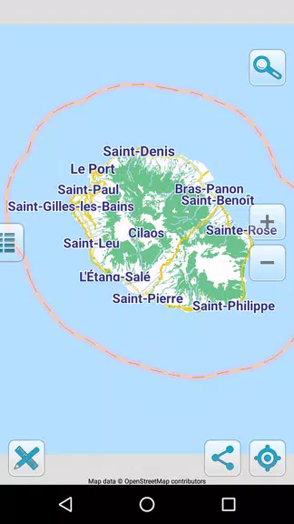 Map of Reunion offline Скриншот 0