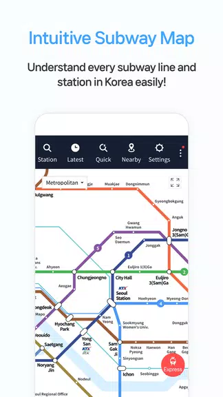 Smarter Subway – Korean subway Schermafbeelding 2