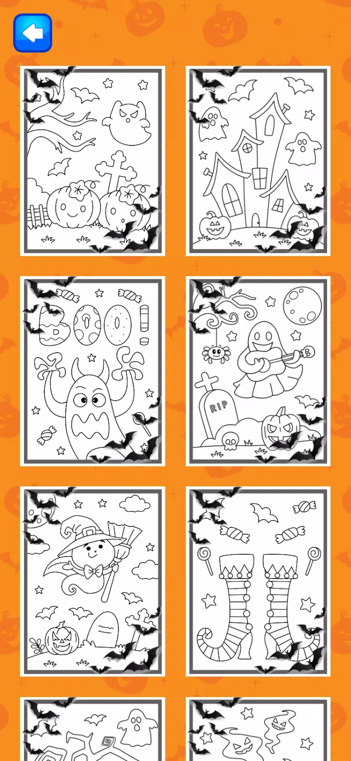 Halloween Coloring Game Tangkapan skrin 1