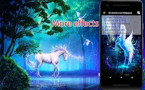 Unicorn Live Wallpapers स्क्रीनशॉट 2