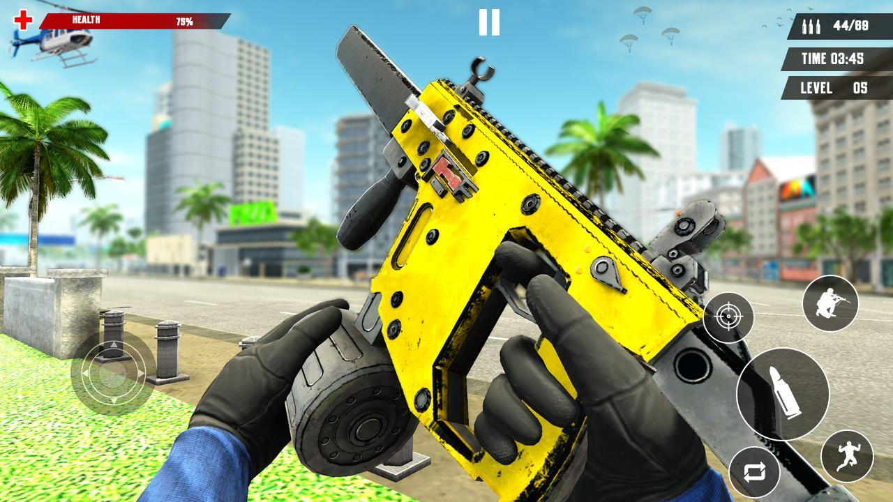 US Police Free Fire - Free Action Game Captura de pantalla 3