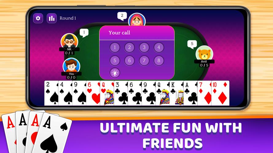 Callbreak Multiplayer 스크린샷 1