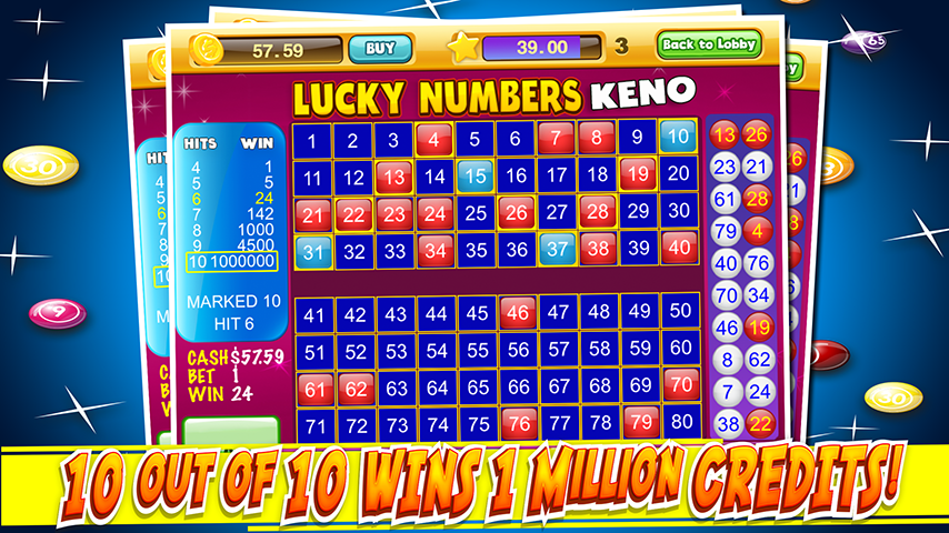 Las Vegas Keno Numbers Free Captura de tela 0