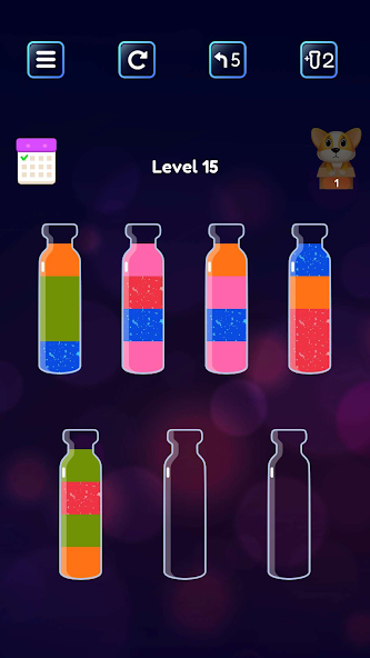 Soda Sort: Water Color Puzzle Mod स्क्रीनशॉट 2