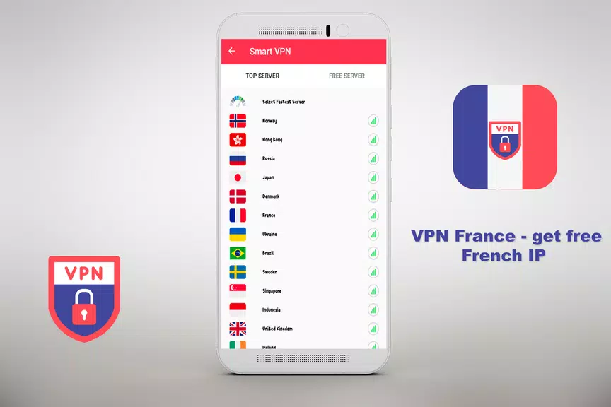 VPN Free - get free French IP Security  ⭐️⭐️⭐️⭐️⭐️ Tangkapan skrin 0