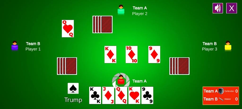 Euchre anytime Screenshot 2