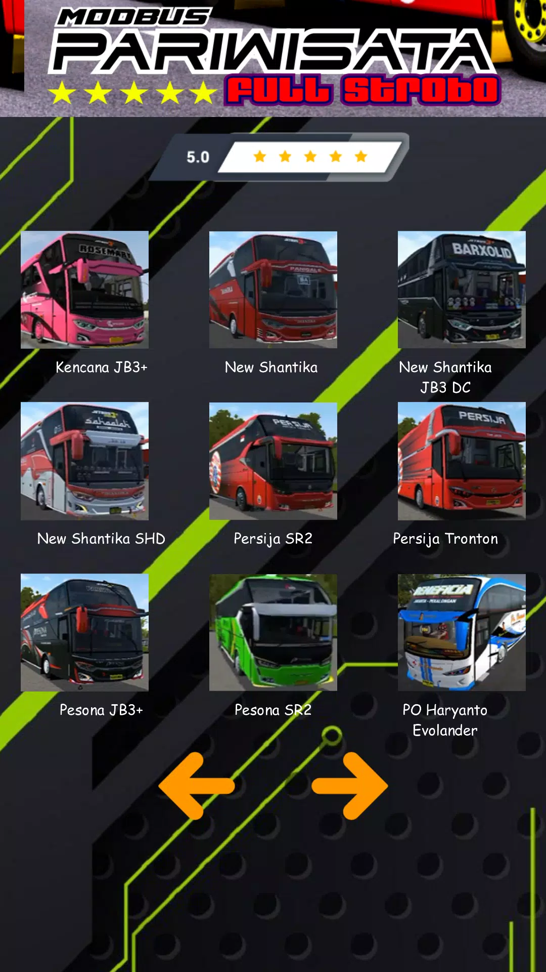 Mod Bus Pariwisata Full Strobo Скриншот 2