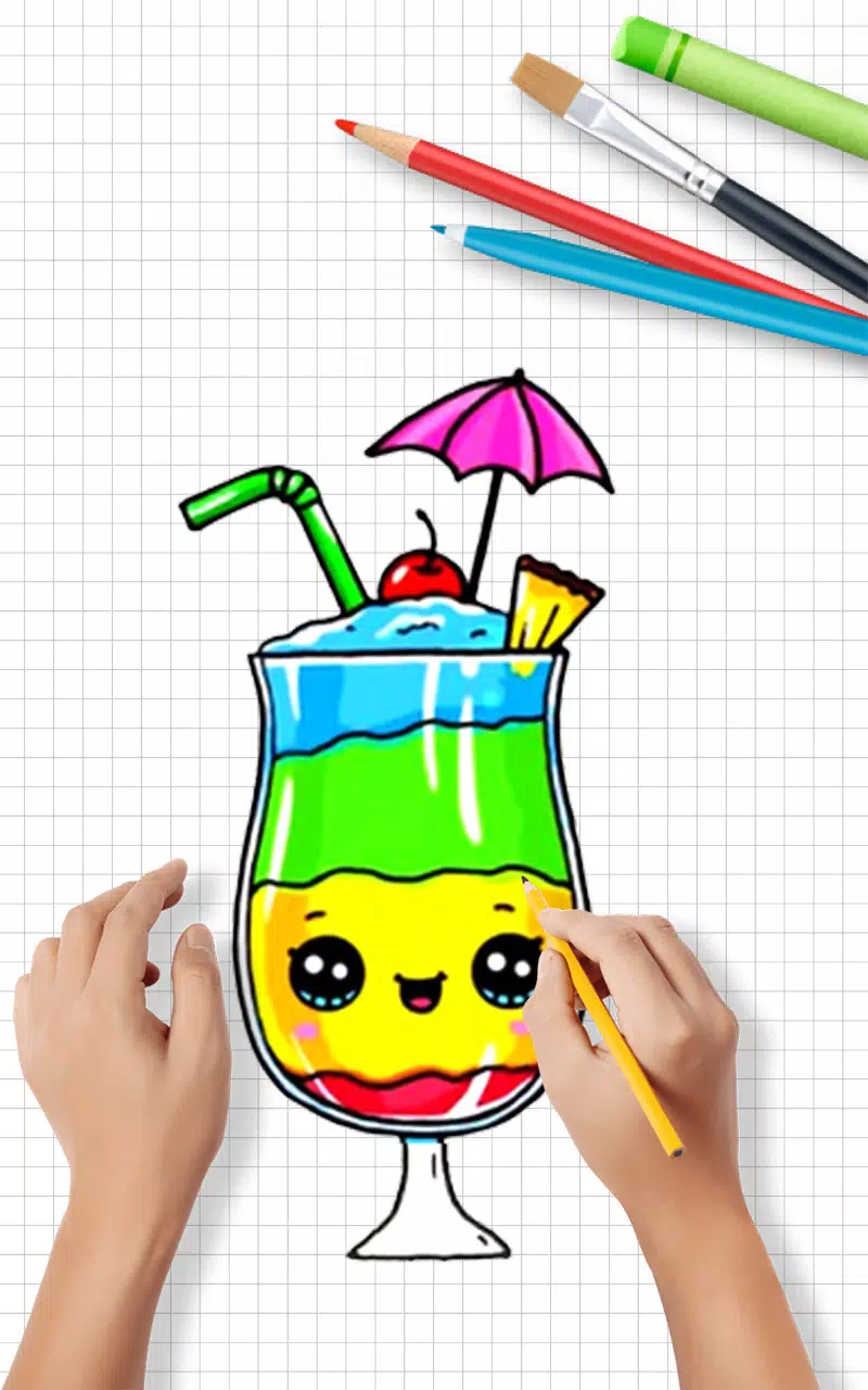 Draw Cute Drinks スクリーンショット 2