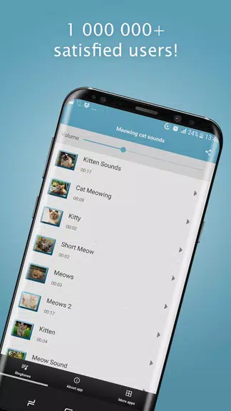 Meowing Cat Sounds Ringtones Скриншот 0
