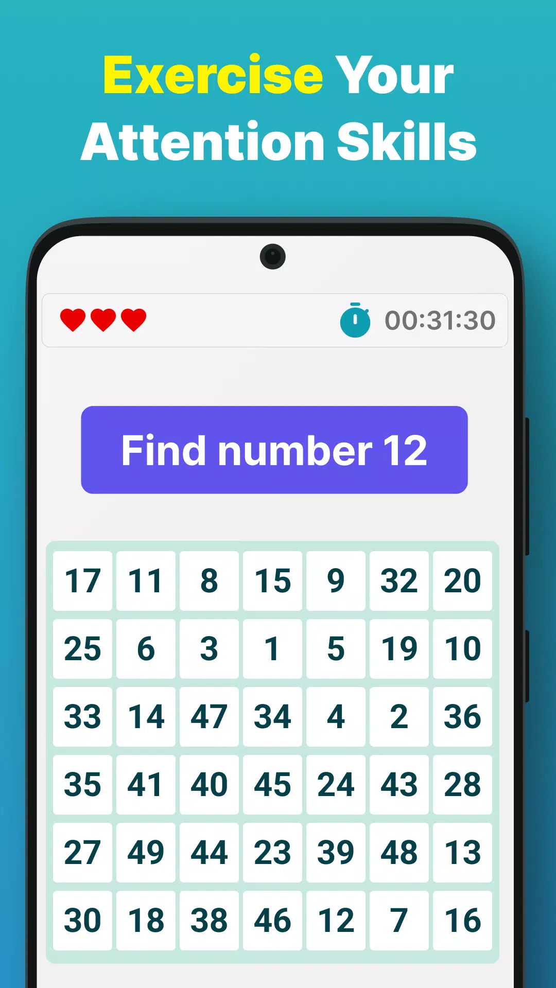 Schermata Math Games for the Brain 2