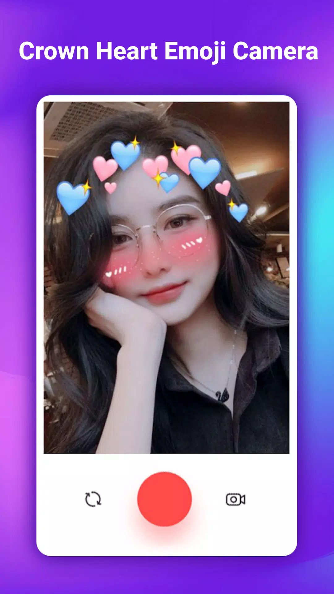 Crown Heart Emoji Camera ภาพหน้าจอ 3