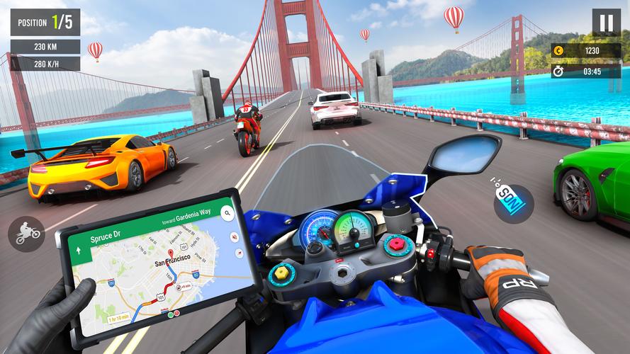 Moto Traffic Bike Race Game 3d Captura de pantalla 2