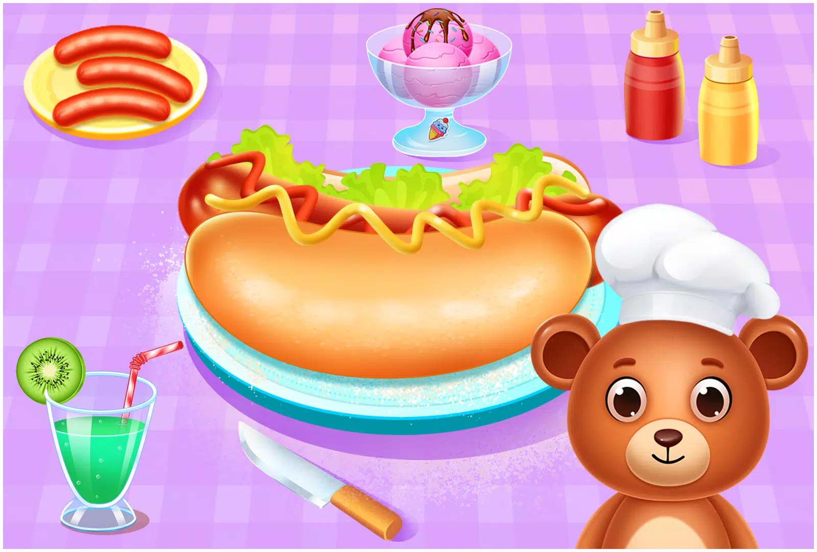 Animal Cafe Cooking Game Ảnh chụp màn hình 1