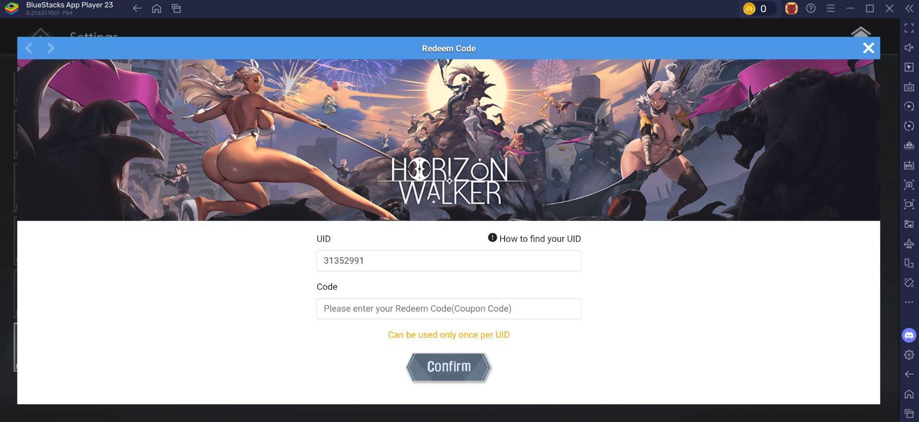 Horizon Walker redems sorpresa sa janue code drop