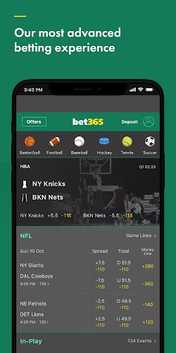 bet365 Sports Betting (CA) ဖန်သားပြင်ဓာတ်ပုံ 0