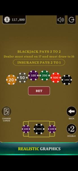 Blackjack 21 - Side Bets Screenshot 2