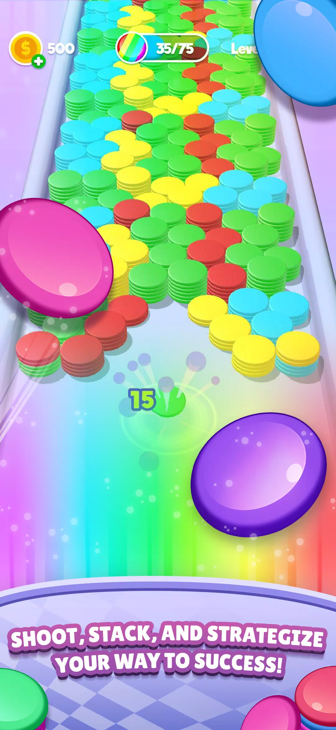 Stack Blast - Disk Shooter Tangkapan skrin 2
