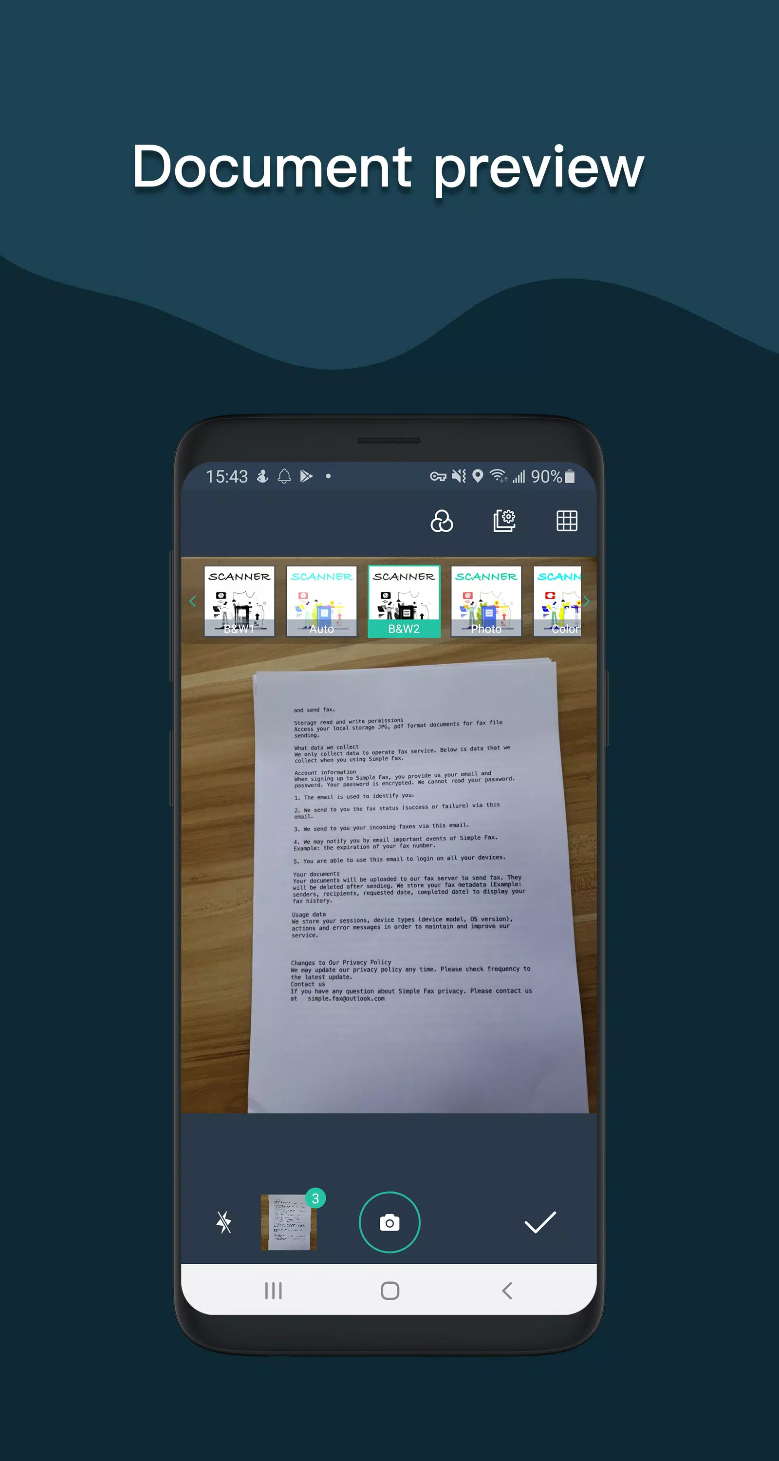 Simple Scan - PDF Scanner App 螢幕截圖 3