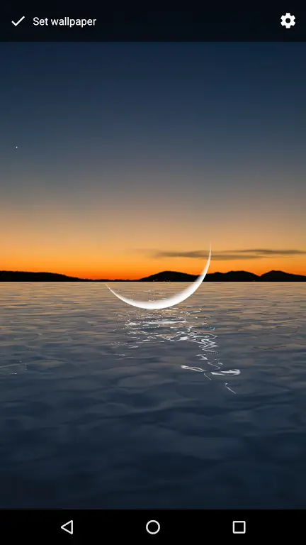 Moon Over Water Live Wallpaper Captura de pantalla 2