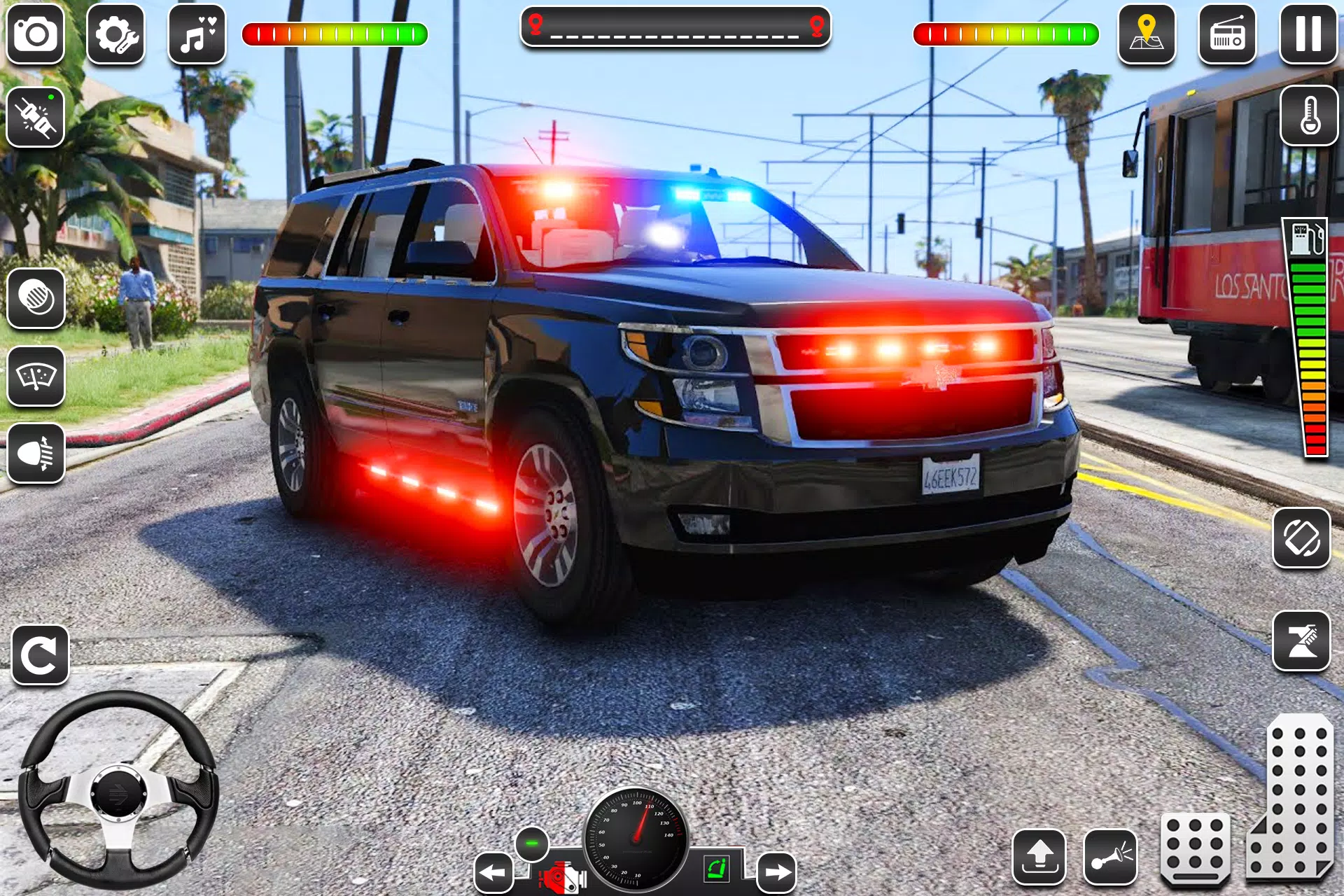 US Police Car Chase Game 3D Tangkapan skrin 3