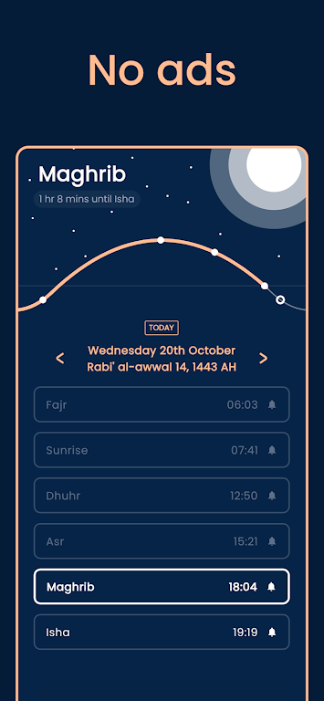 Pillars: Prayer Times & Qibla Captura de tela 0