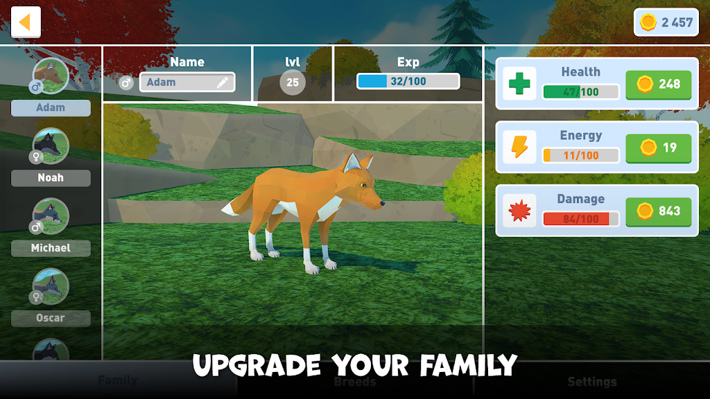 Fox Family Simulator Schermafbeelding 2