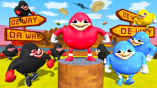 Ugandan Knuckles and Chungus Battle Royale Online Ảnh chụp màn hình 1