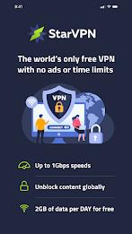 StarVPN: Private & Secure VPN 스크린샷 0